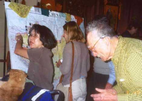 Map of Juanjuan's trek